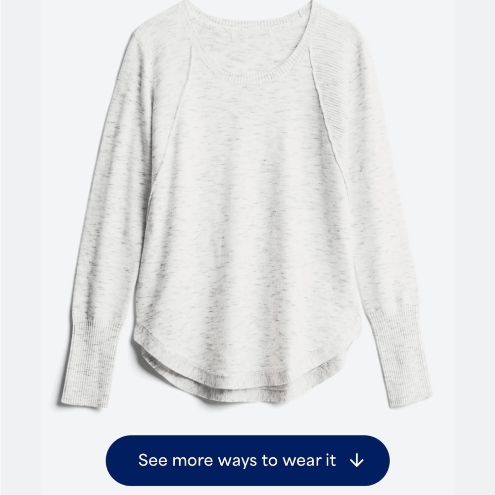 EUC! RD Style's McKinley Ribbed Detail Sweater Women's Gray L/S Top Size Large - Picture 4 of 10
